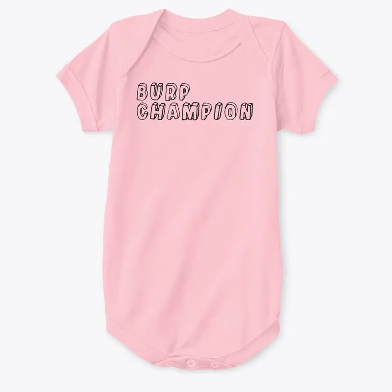 Coparo's "Burp Champ" onesie 